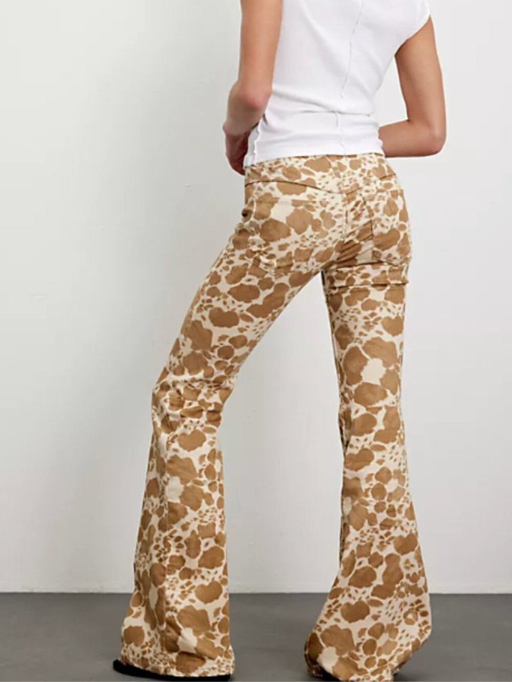 Free People | We The Free Penny Pull-On Printed Flare Jeans